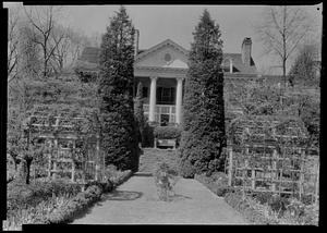 Toward house from center of garden at J. F. McFadden's