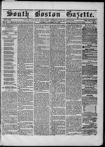 South Boston Gazette, November 23, 1850