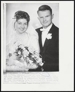 Watertown NY -- Missing In Quake Ruins -- Two bodies, presumed those of U.S. Air Force Sgt. and Mrs. Harold R. Stacy, were recovered from ruins of Hotel Macedonia in quake-torn Skopje today. Stacy is from Gouverneur, N.Y. He marries his German wife, Hani Steitz, March 10, 1962