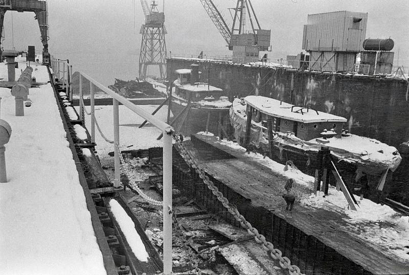 Floating drydock East Boston