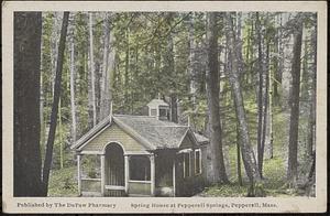 Spring house at Pepperell Springs