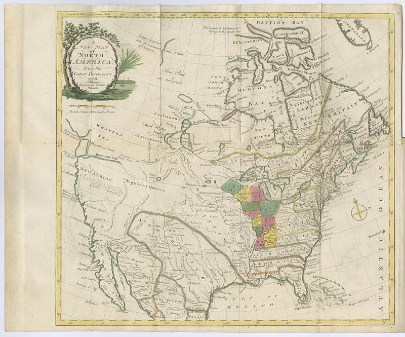 A new map of North America