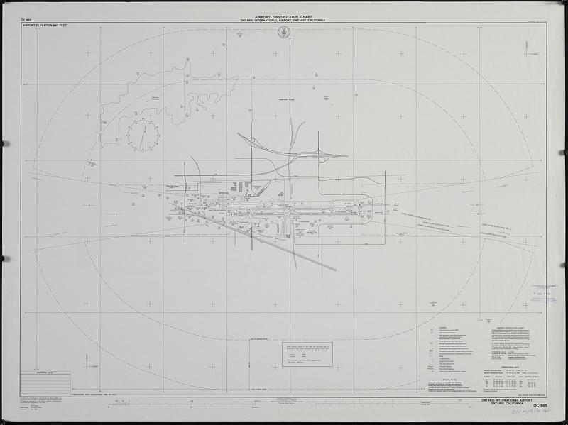Airport obstruction chart, OC 965, Ontario International Airport, Ontario, California