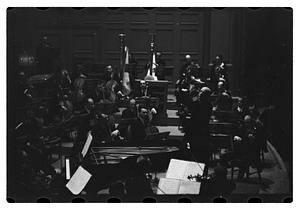 Orchestra performance, Boston Symphony Hall