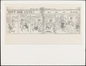 Cartoon of couple at "The Pit" from Boston Post newspaper dated September 8, 1911