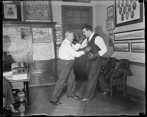 Superintendent Crowley and Carvera the prizefighter