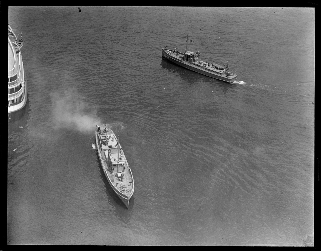 Aerial view of rum runners