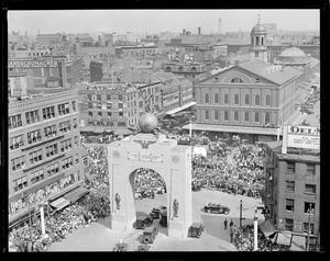 Tercentenary Parade Boston "Arch" Dock Square, Faneuil Hall