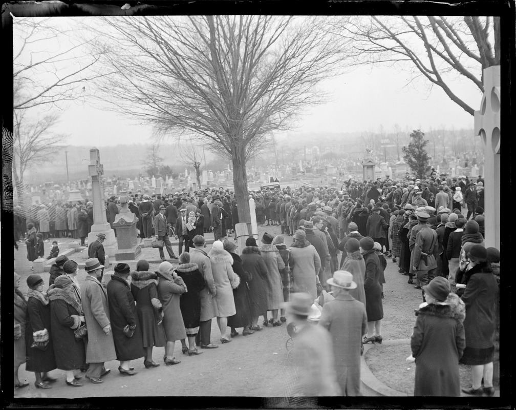 Holy Cross Cemetery Malden MA. Father Power shrine where many claimed
