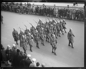 101st Infantry Parade on Beacon St. - Armistice Day