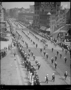 Labor Day Parade - Columbus Ave and looking north through Park Square