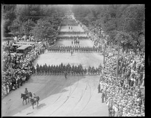 Mass. militia parade on Governor's day