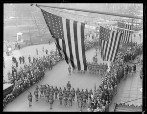 Armistice Day Parade in Boston on Tremont St.