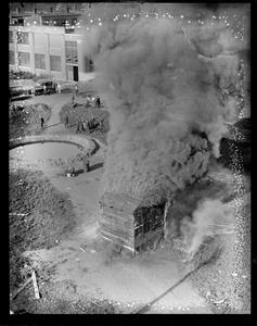 Old fire demo. Foamite put the fire out.