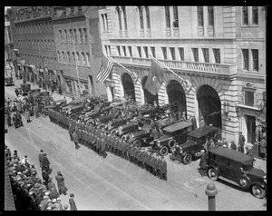 Opening of Boston's new central fire station on Broadway