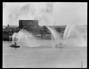 Fireboats 31 and 44 (off Boston and Albany R.R. Docks, East Boston)