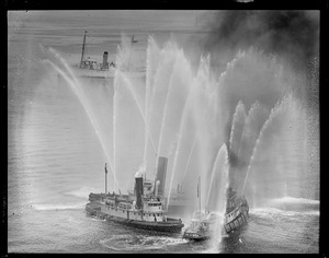 Fireboats in action
