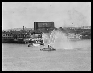 Fireboat no. 31 on display off East Boston waterfront