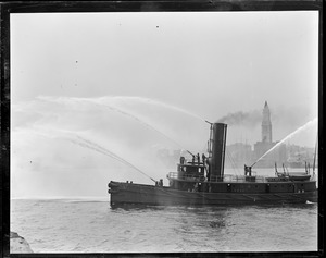 Fireboat Engine 47 in action