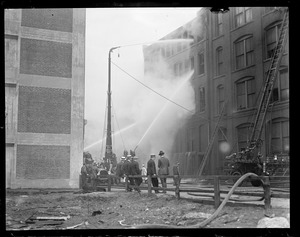 Three alarm fire on Beach Street