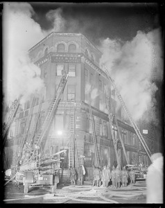 Nighttime fire at South Street