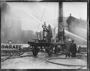 Fighting the fire at the Back Bay railroad station