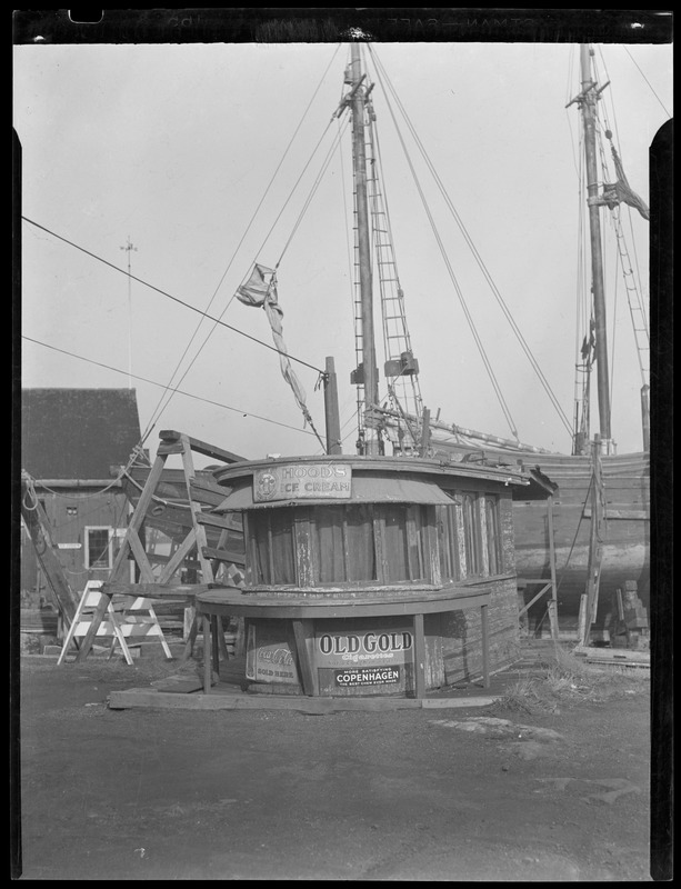 Waterfront snack bar, unidentified location