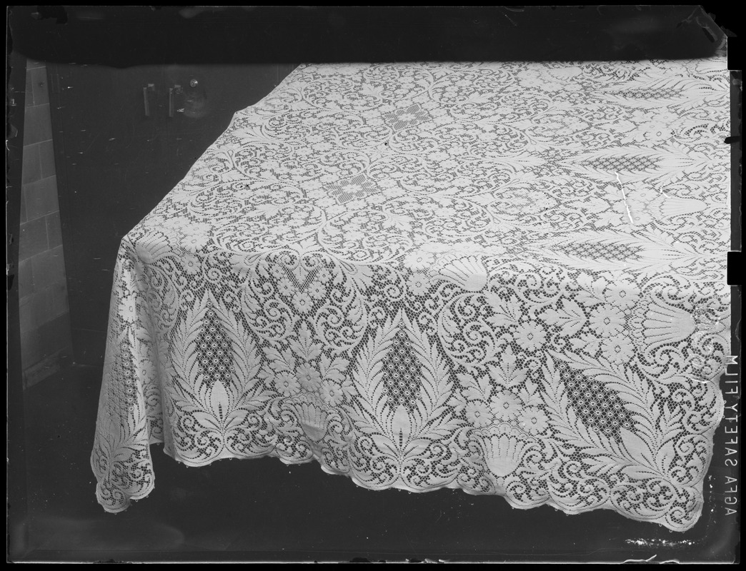 Lace tablecloth Digital Commonwealth