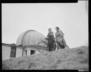 Girls on bikes at observatory