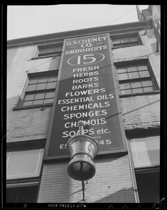 Mortar and pestle, G.S. Cheney Co. Druggists - Digital Commonwealth