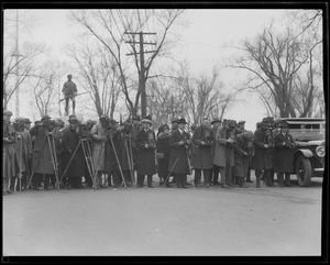 Newspaper photographers in Lexington for visit of Vice President Dawes and General Pershing