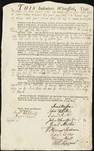 Mary Peirce indentured to apprentice with William Lithgow of Georgetown, 14 June 1793