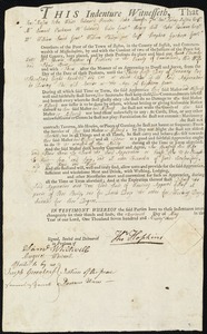 Sarah Cleverly indentured to apprentice with Thomas Hopkins of Portland, 14 May 1793