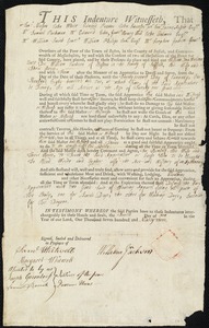 William Dun Melona indentured to apprentice with William Jackson of Boston, 4 June 1793