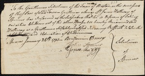 John Wright indentured to apprentice with James Hathway of Spencer, 27 March 1793