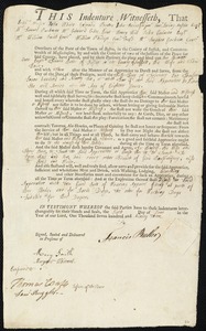 Ann Brimmer indentured to apprentice with Francis Butler of Boston, 6 June 1793