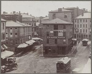 Boston, Massachusetts. Scollay Square, looking west. Scollay Building in centre