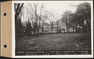 Kent-Legrea [Legare] Estate, looking northerly, Suffield, Conn., May 6, 1937