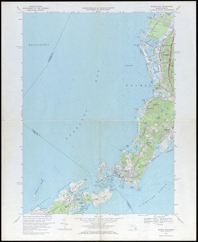 Woods Hole Quadrangle, Massachusetts Digital Commonwealth