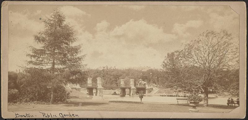 Pond & bridge, Public Garden