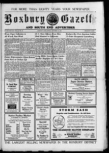 Roxbury Gazette and South End Advertiser, October 19, 1945