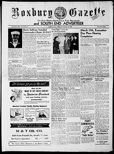 Roxbury Gazette and South End Advertiser, February 27, 1958