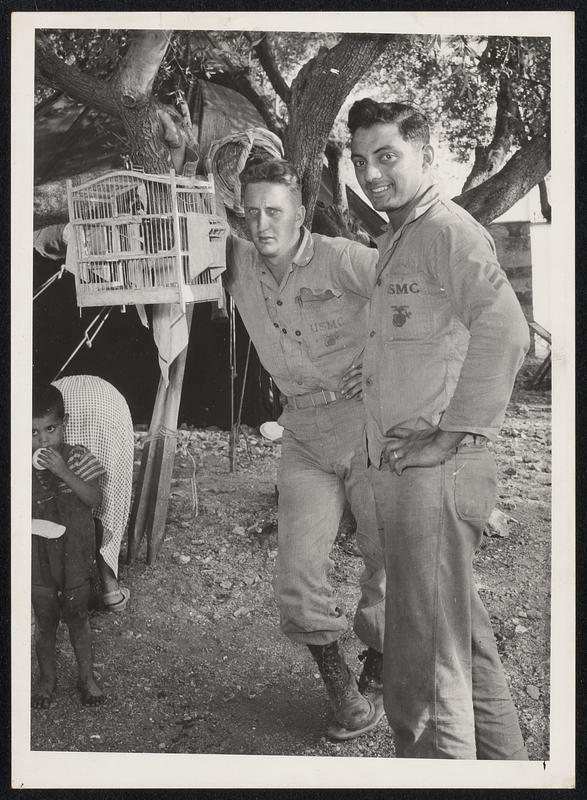 Earthquake-Greece. U.S. Marines at Lixouri, island of Kefallenia