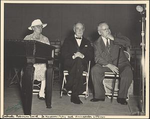 Gertrude Robinson Smith, Dr. Koussevitzky and Ambassador Litvinov