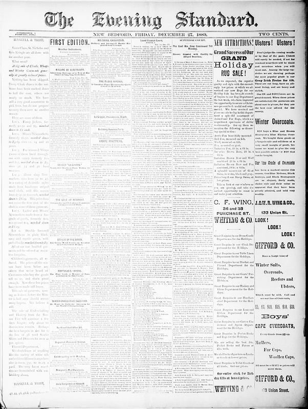 Evening Standard. December 27, 1889 - Digital Commonwealth