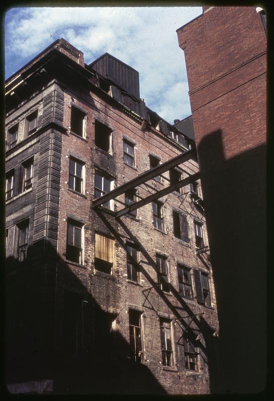 Rear of building on Commercial St. as seen from Richmond Street