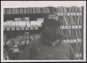 The Man at Skippy White's CD & Record store