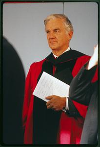 1992 - Cambridge, MA Harvard U.: Derek Bok a president of Harvard U. at an event