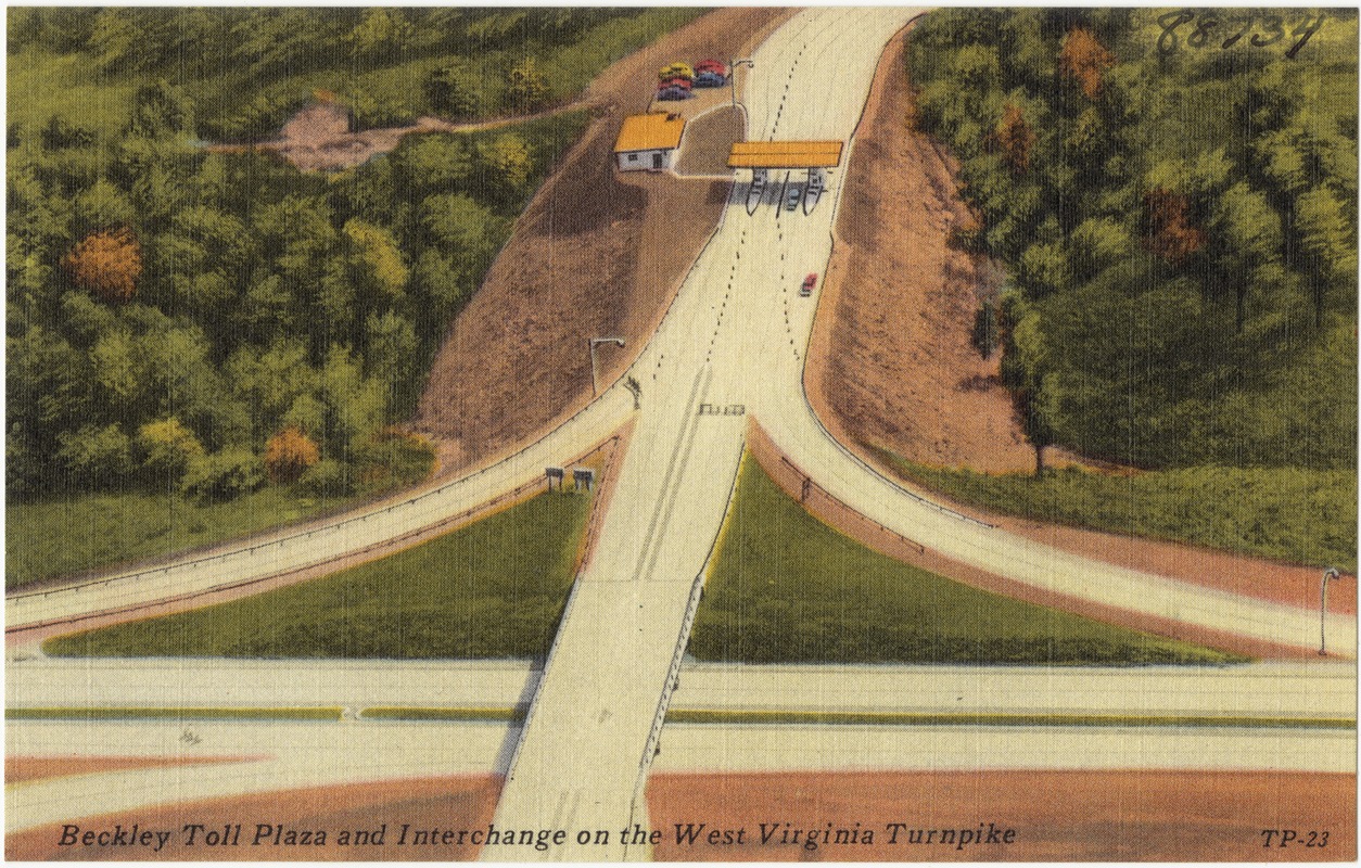 Beckley Toll Plaza And Interchange On The West Virginia Turnpike ...