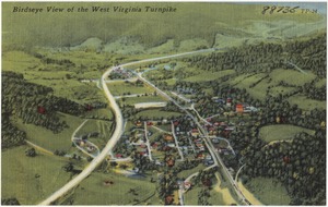 Birdseye view of the West Virginia Turnpike